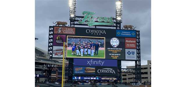 Comerica Park Pre Game Ceremony